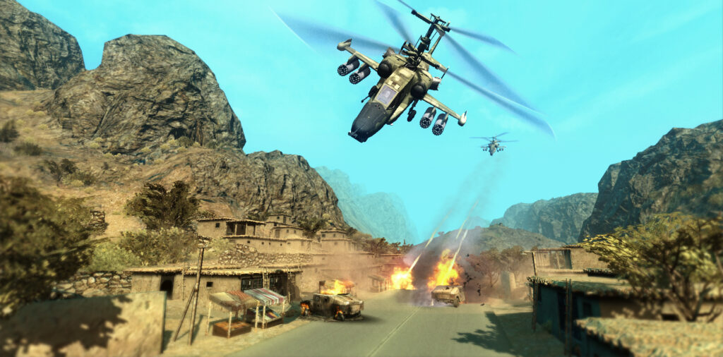 Heliborne - přímý útok