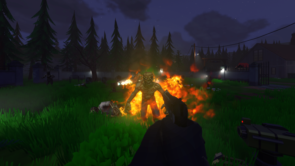 Zombie Graveyard Simulator - oheň