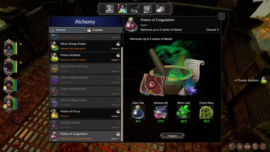 Zoria Age of Shattering - potion of coagulation