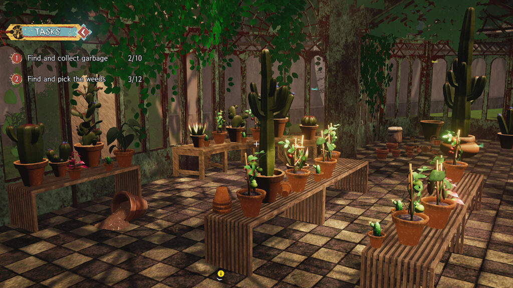 Cozy Gardener Simulator - kytky uvnitř