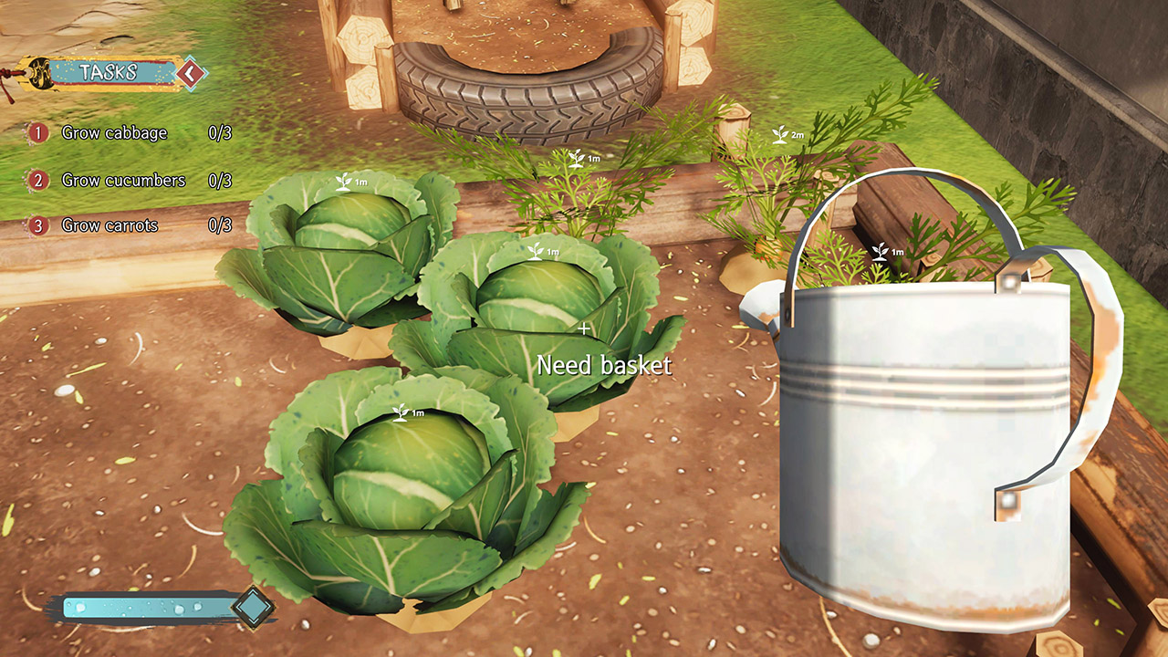 Cozy Gardener Simulator - zalévání zelí