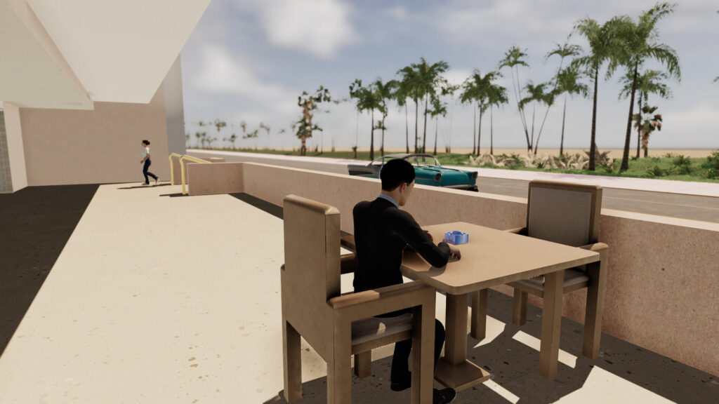 Miami Hotel Simulator - na terase