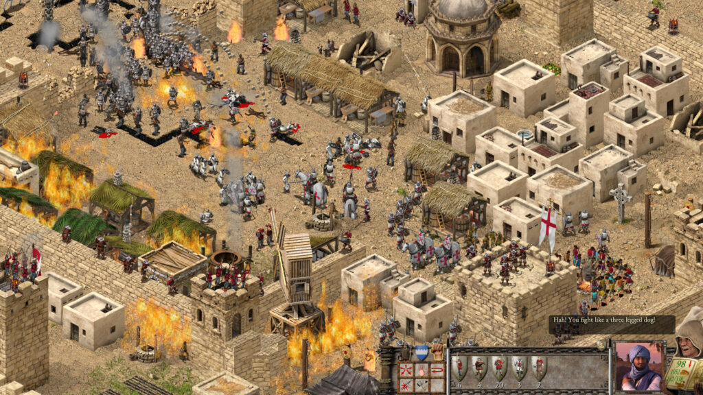Stronghold Crusader - Definitive Edition - bitva ve městě