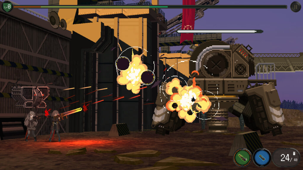 Snezhinka - střelba