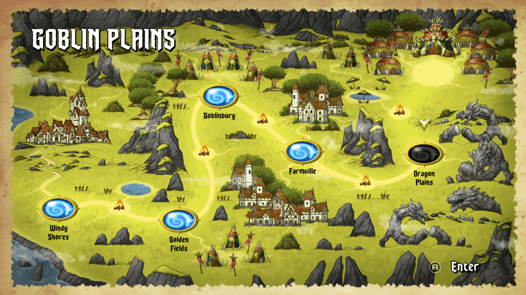 Heroes of Mount Dragon - mapa