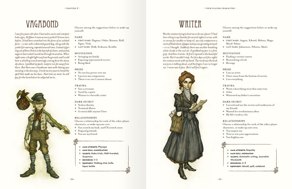 Vaesen - Nordic Horror RPG - stránky