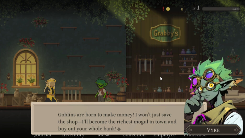 Goblin Vyke The Thief Tycoon - obchod