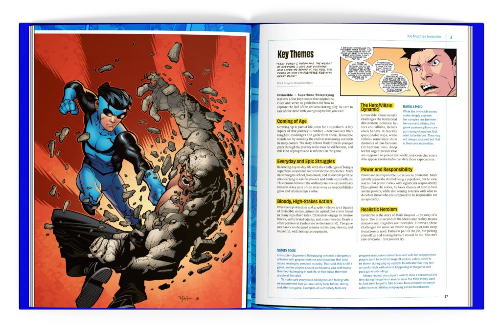 Invincible – Superhero Roleplaying - hlavní téma