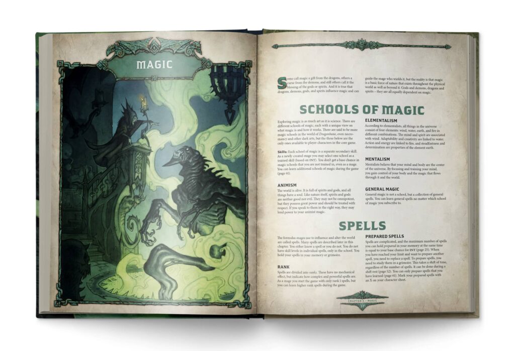 RPG Dragonbane - rulebook strana 57