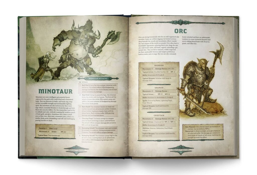 RPG Dragonbane - rulebook strana 95